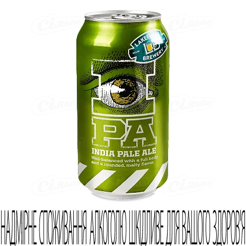 Пиво Lakefront IPA світле в залізній банці, 0,355л