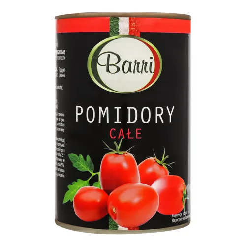 Помідори цілі без шкірки консервовані Barri з/б 400г