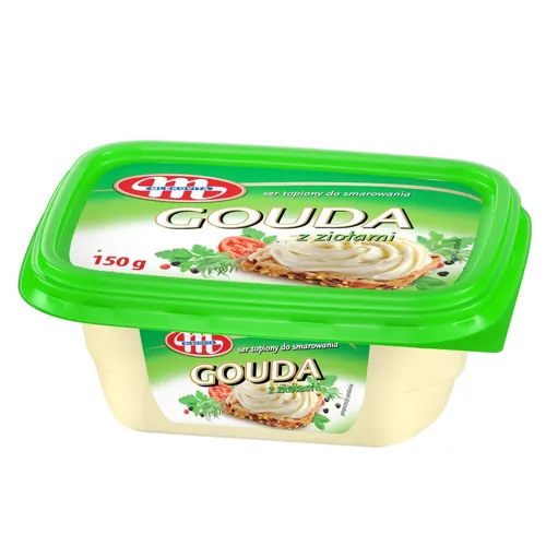 Сир плавлений Mlekovita Гауда з травами 50%, 150г