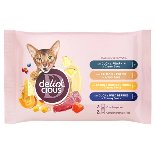 Набір вологих кормів Delickcious Набір №2 для дорослих котів 330г