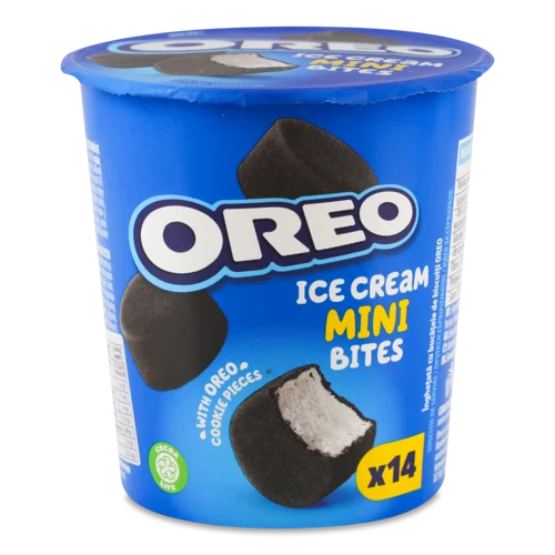 Морозиво Ванільне В/ґ З Глазур'ю І Шматочками Печива Mini Oreo, 72г