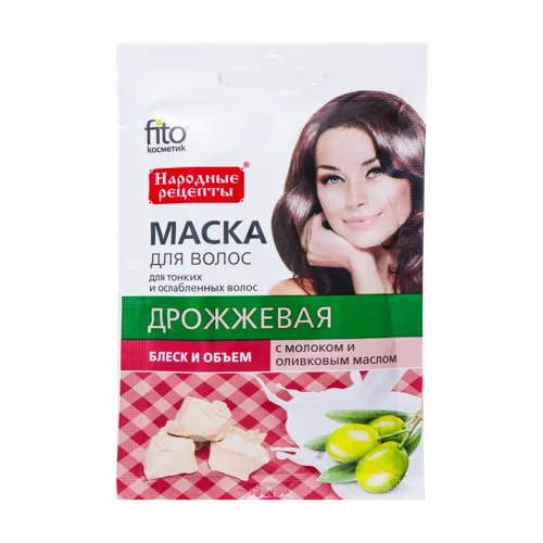 Маска Для Волосся Дріжджова Народні Рецепти, 30мл