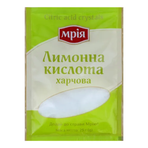Кислота лимонна харчова «Мрія» м/у 25г