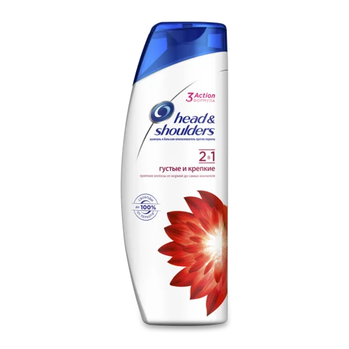 Шампунь і бальзам-ополіскувач проти лупи 2в1 Head&Shoulders, Густе та Міцне, 400мл