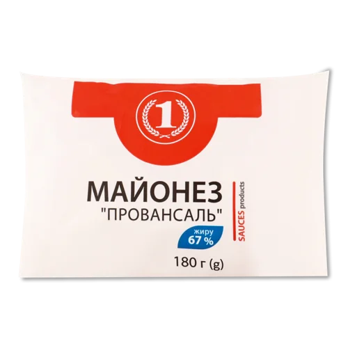 Майонез Провансаль Вищого Ґатунку 67%, ТМ '1', 180г