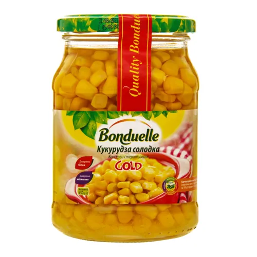 Кукурудза солодка Gold Bonduelle у скляній банці 530г