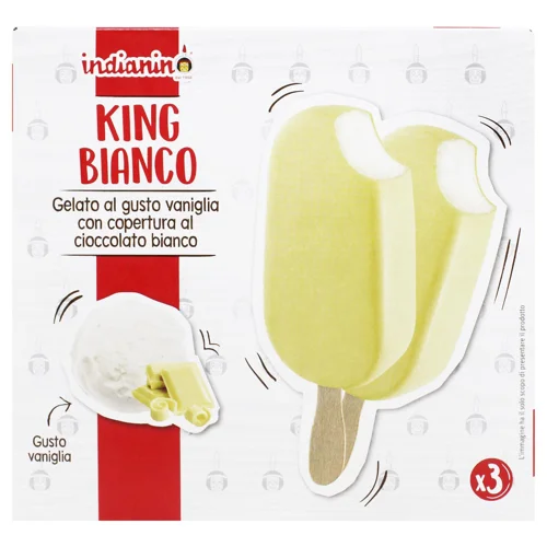 Морозиво Gelato d'Italia Indian у білому шоколаді 3шт*80г