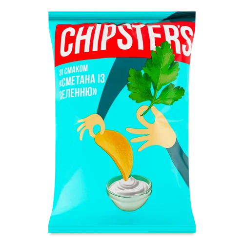 Чипси Картопляні Сметана Із Зеленню, в/ґ, 60г