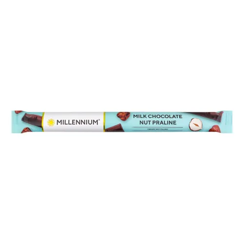 Шоколад молочний з начинкою Nut Praline Millennium, 38г