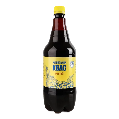 Квас Житній Нефільтрований Непастеризований, п/пл 1л