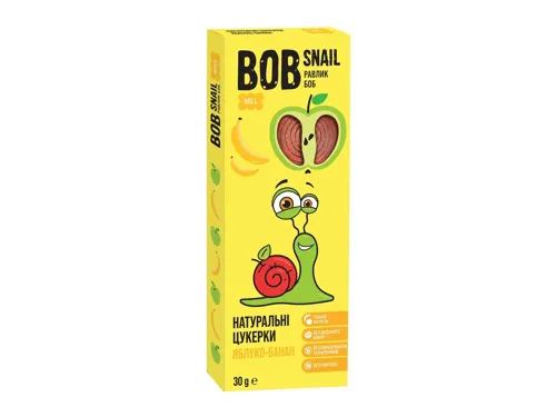 Bob Snail цукерки яблучно-бананові 30г