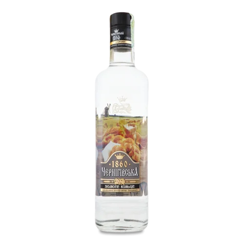 Горілка Вищого Ґатунку 40% Золоте Кільце Чернігівська Пл., 0.5л