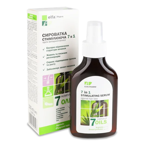 Сироватка Для Волосся Стимулююча 7в1 7 Олій Elfa Pharm, 100мл