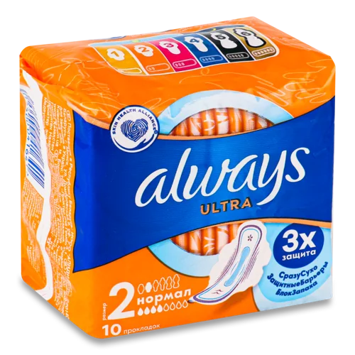 Гігієнічні Прокладки Ultra Normal Plus Always, 10 шт