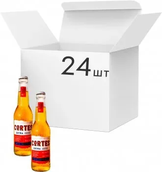 Пиво Cortes Extra світле 4,5% 0,33л