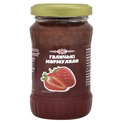 Варення Галицькі Мармуляди з полуниці 180мл