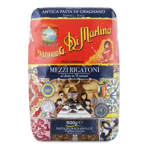 Макарони Mezzi Rigatoni ІGP Di Martino, в/ґ, 500 г
