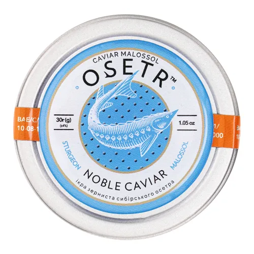 Ікра осетрова зерниста Noble Caviar Osetr з/б 30г