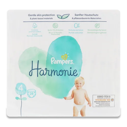 Підгузки Дитячі Harmonie Pampers 28шт, 9-15кг, в/ґ