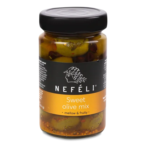 Оливки Солодкі Nefeli, Вищого Ґатунку, Залізна Банка, 300г