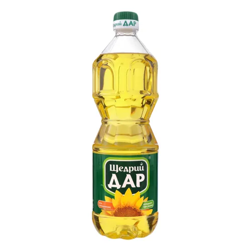 Олія соняшникова нерафінована холодного пресування Щедрий Дар 0.85л