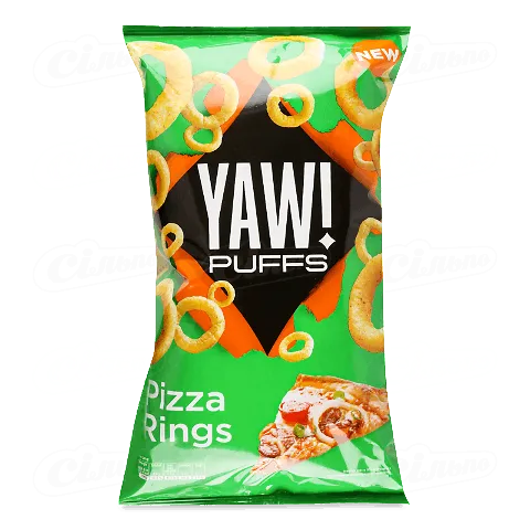 Кільця Yaw! кукурудзяні зі смаком піци, 70г