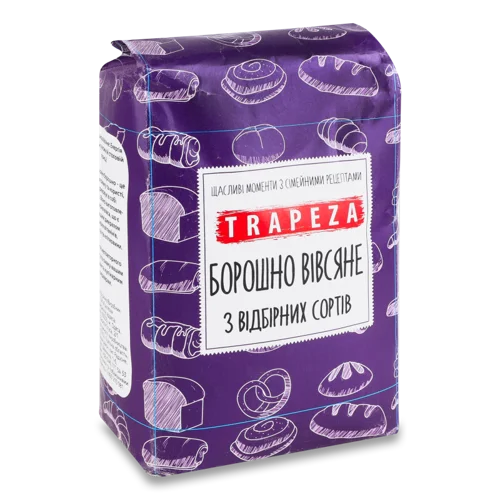 Борошно Вівсяне Вищого Ґатунку Trapeza, 1 кг