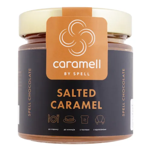 Паста кондитерська Солона карамель з ваніллю Spell с/б 250г