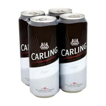 Пиво 2л Carling Світле НАБІР 4 х 0,5л ж/б