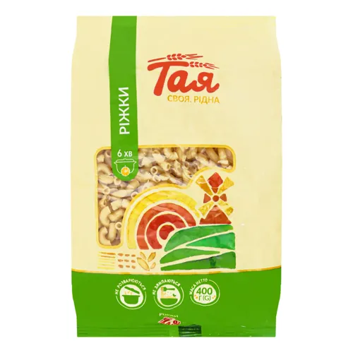Вироби макаронні Ріжки Тая м/у 400г