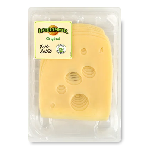 Сир Твердий 45% В/Ґ Скибками Original Leerdammer, 130г