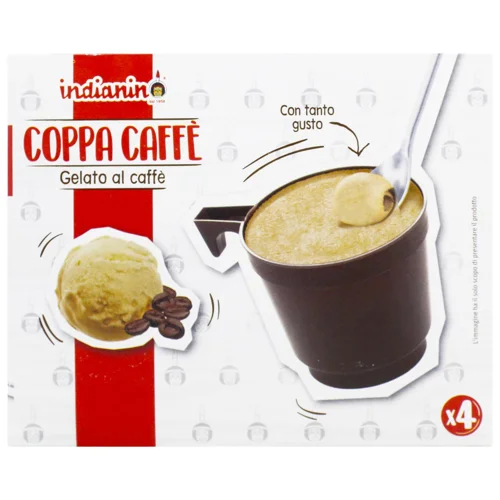 Морозиво Gelato d'Italia Indian Філіжанка кави 4шт*70г