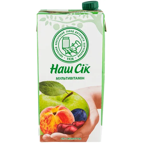 Сік Наш Сік Мультівітамін з м'якоттю 1,93л
