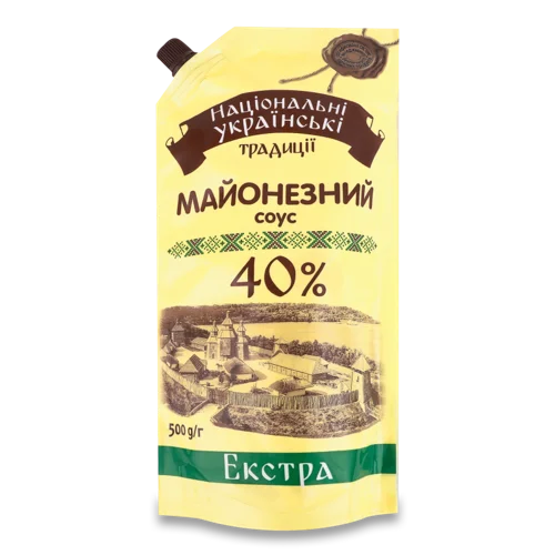 Соус Майонезний Вищого Ґатунку 40% Екстра, 500г