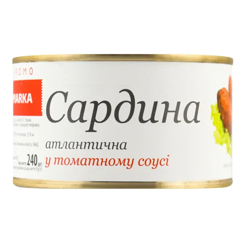 Сардина атлантична в томатному соусі Marka Promo з/б 240г