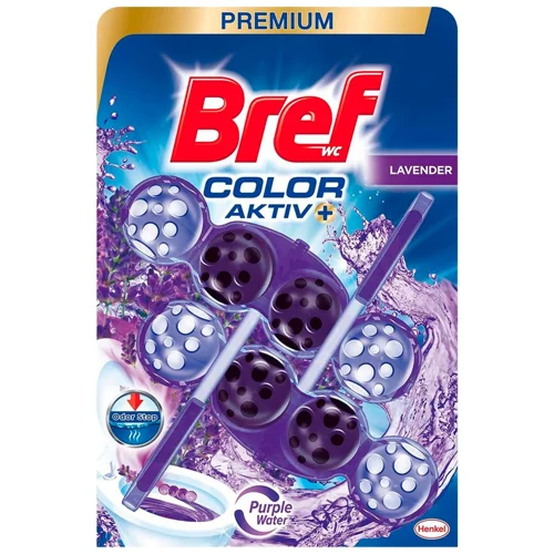 Блок для унітазу Bref Color Aktiv Лаванда 100г