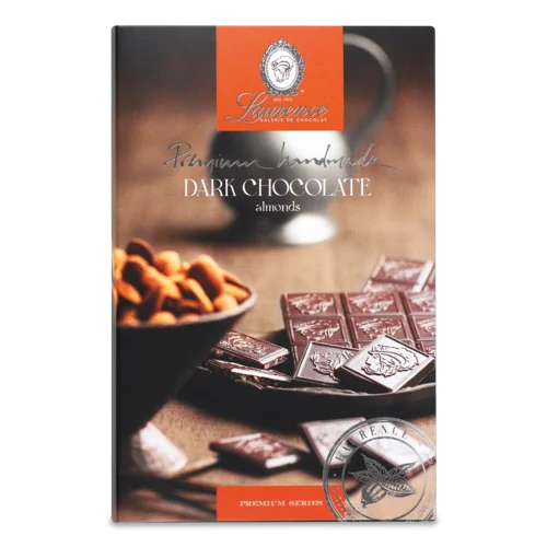 Шоколад Чорний З Мигдалем Premium Series, Картонна Упаковка, 80г