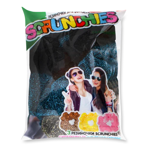 Резинки Для Волосся №AW42926 Scrunchies Shokky Bandz 3шт, в/ґ