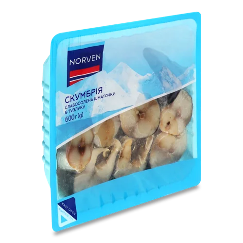Скумбрія В/ґ Шматочки В Тузлуку Norven, 600г