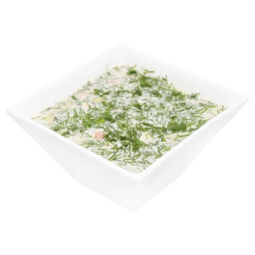 Зупа на квасі з ковбасою