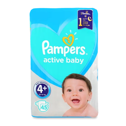 Підгузки Pampers Active Baby Maxi Plus, 10-15 кг, в/ґ, 50 шт