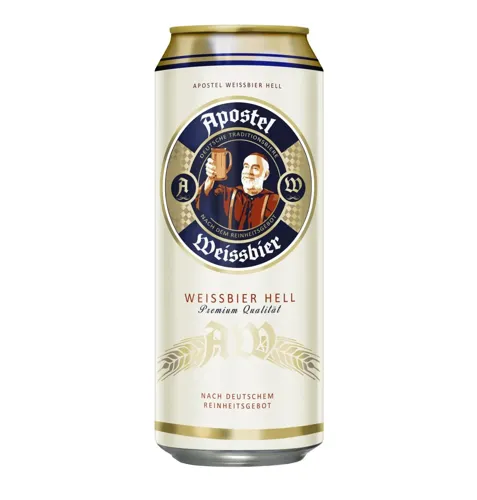 Пиво Apostel Hefeweissbier світле нефільтроване 5% 0.5л