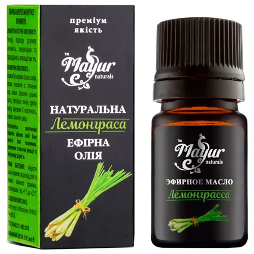 Олія ефірна лемонграса Mayur 5мл