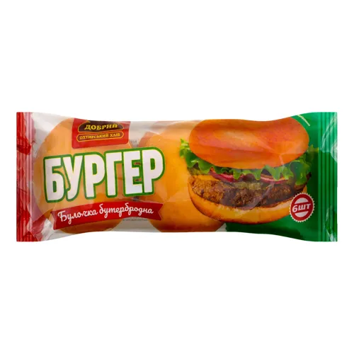 Булочка бутербродна Бургер Добрий м/у 6х50г