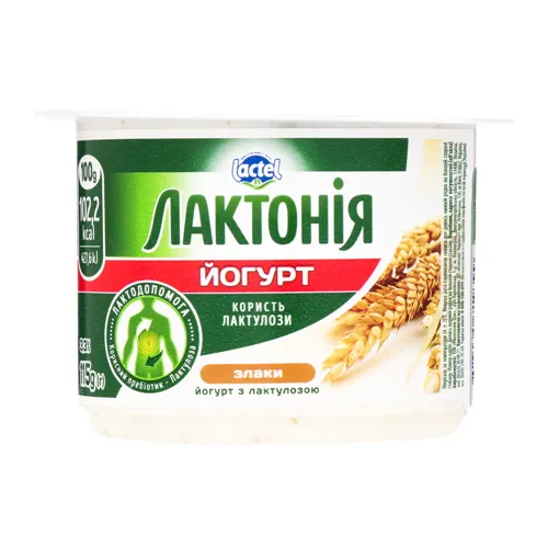 Йогурт 3.3% з лактулозою Злаки Лактонія ст 115г