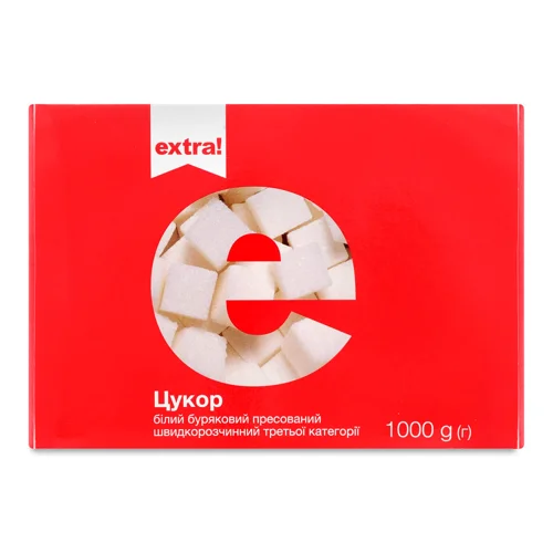 Цукор Extra! пресований швидкорозчинний,1000г