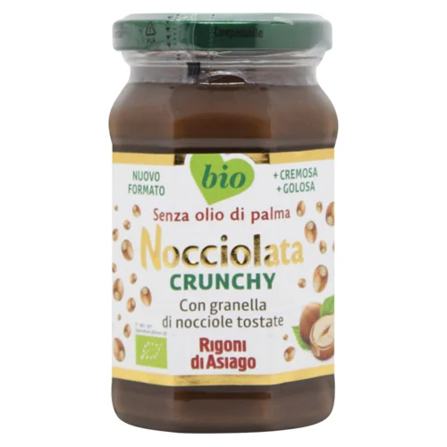 Паста Nocciolata шоколадно-горіхова хрустка органічна 250г