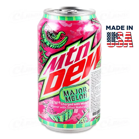 Напій газований Mountain Dew Major Melon з залізної банки, 0,355л