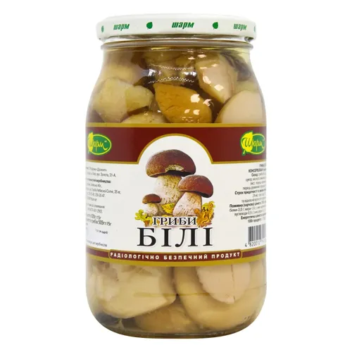 Гриби Шарм білі консервовані 920г
