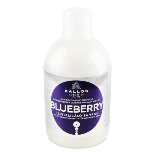 Шампунь Відновлюючий з Екстрактом Чорниці та Олією Авокадо, Blueberry Kallos, 1л